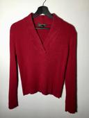 Pull col en V pour femme Lauren Ralph Lauren « Petite » couleur rouge taille S 050