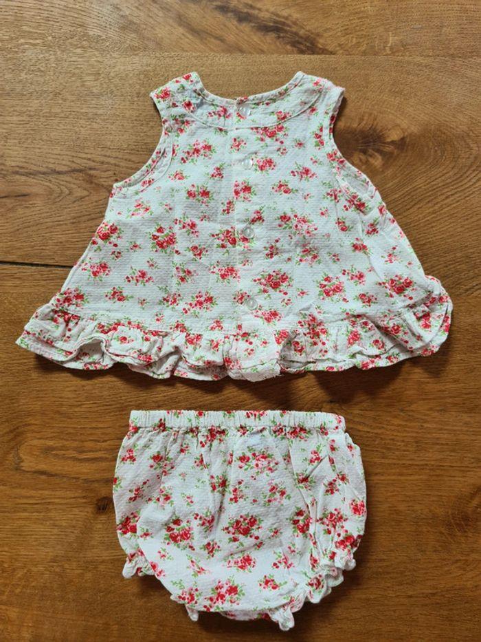 Ensemble blouse et bloomer imprimé neuf 3 mois - photo numéro 2