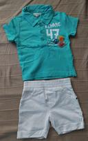 Ensemble Short et polo bébé