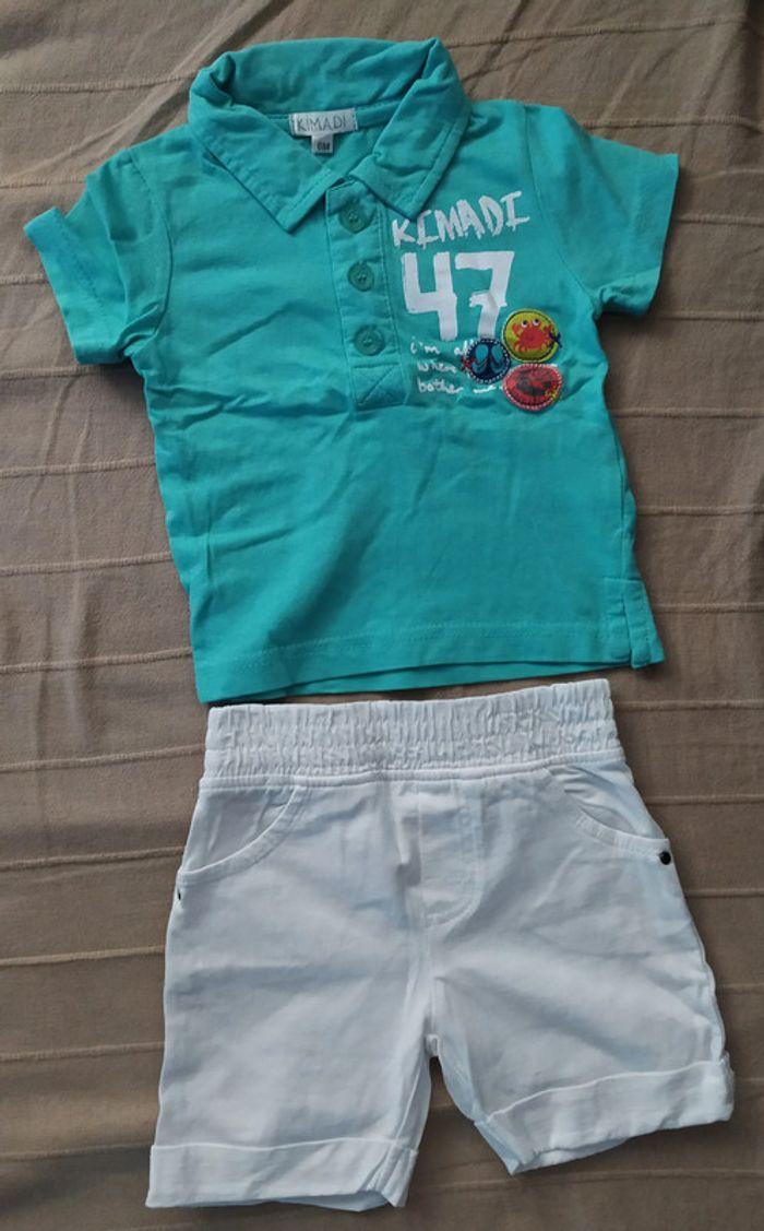 Ensemble Short et polo bébé - photo numéro 1