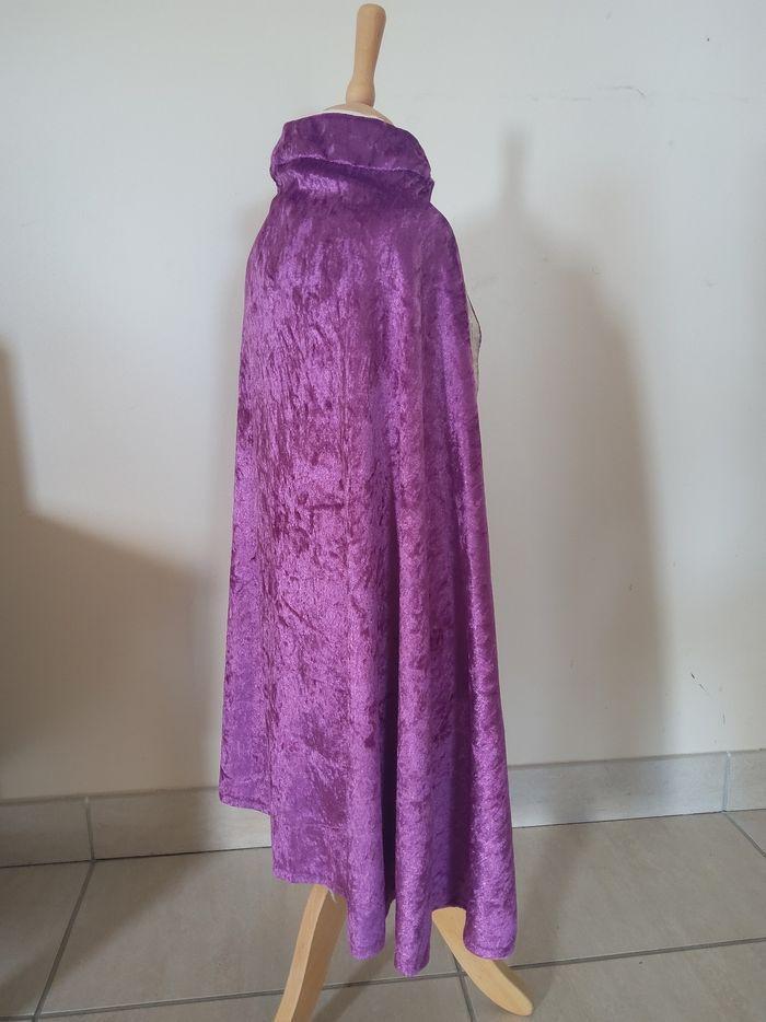 Cape Velours rose et argent - déguisement 2-6 ans - photo numéro 3