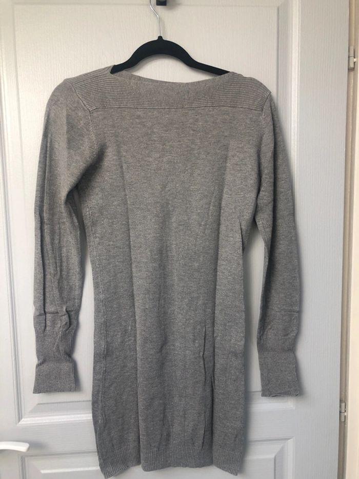 Tunique hiver ou pull long gris taille 36