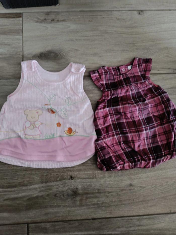 Lot de 2 robes fille 3 mois dont 1 kitchoun - photo numéro 1