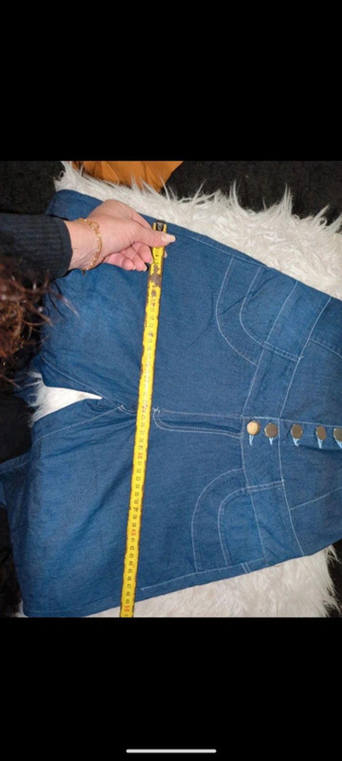 Pantalon effet jean taille haute - photo numéro 9