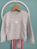 Pull gris coeur