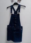 Robe salopette en jean fille 10 ans