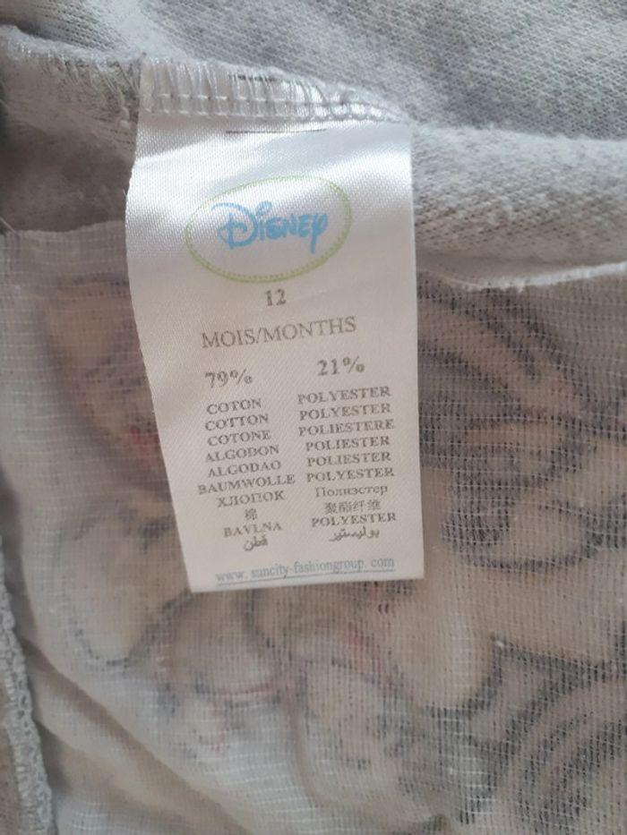 Gilet velours gris Minnie Disney 12 mois - photo numéro 7