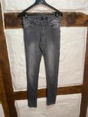 jeans femme gris