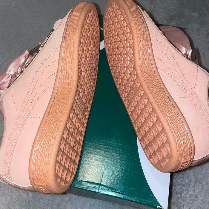 Puma basket suède rose / corail neuves taille 36 - photo numéro 6