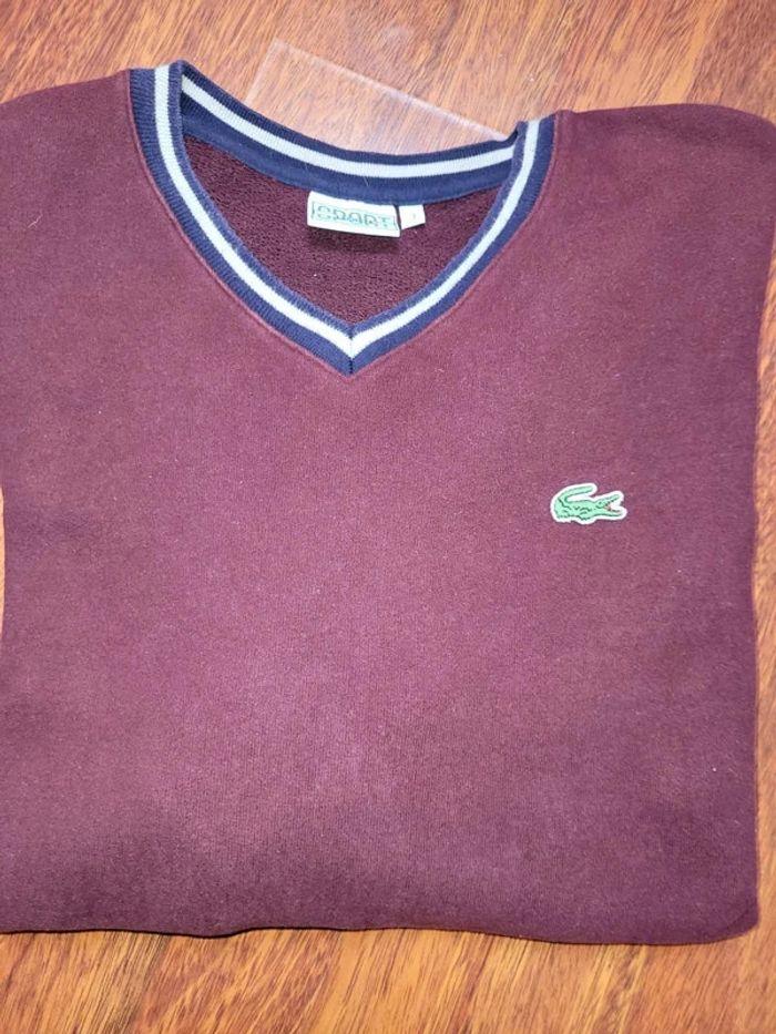 Pull crée neck Lacoste - photo numéro 1