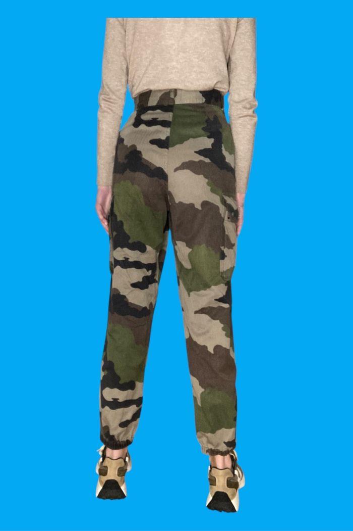 Pantalon militaire cargo femme avec élastique taille M/38 en bon état - photo numéro 5