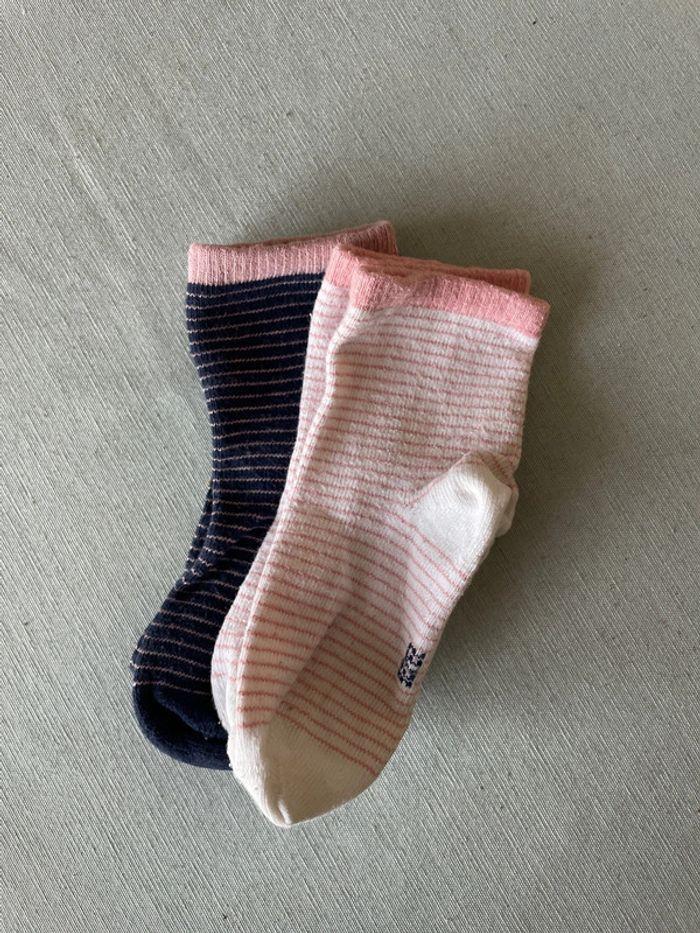 Lot 2 paires de chaussettes Obaïbi 23/26 - photo numéro 1