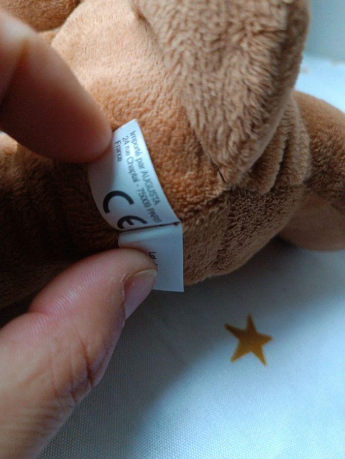 Peluche plush renardeau renard bi matière tissu Brown marron fl augusta fox - photo numéro 9