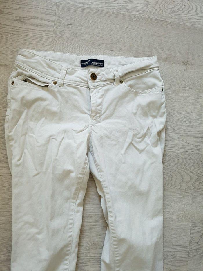 Pantalon slim blanc 42 - photo numéro 1