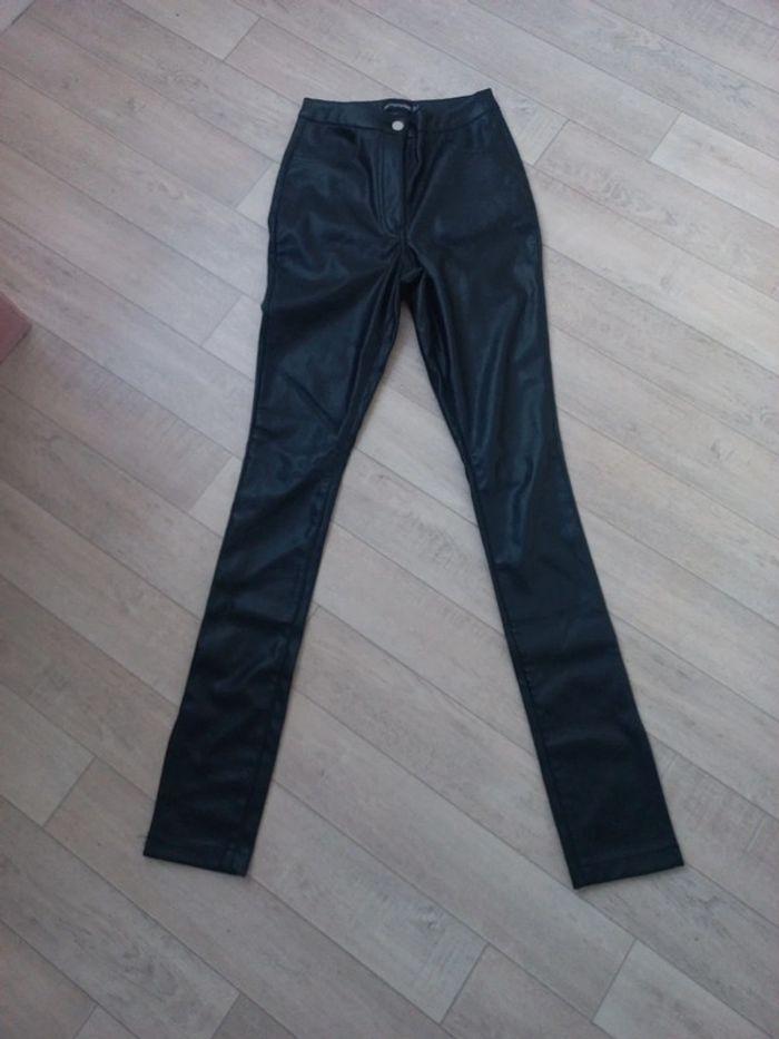 Pantalon slim cuir - photo numéro 1