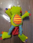 Peluche grenouille pour poussette