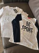 Lot de deux t-shirts 1 manches courtes 1 manches longues