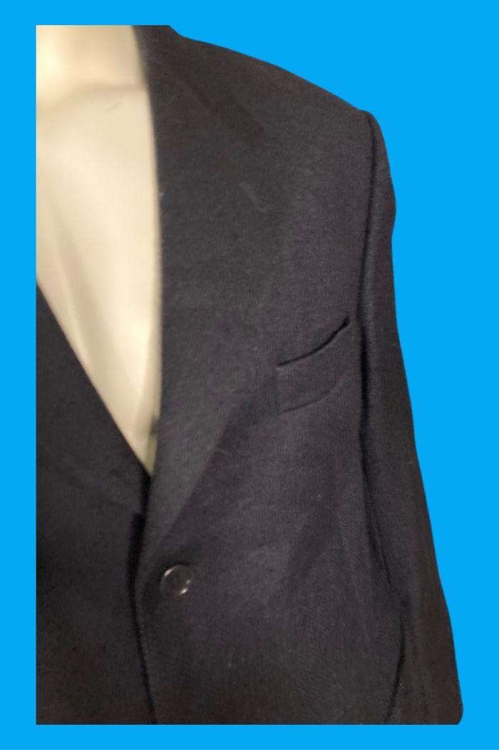 Blazer homme grande taille bleu marine en laine Pierre Cardin taille 52 en bon état - photo numéro 4