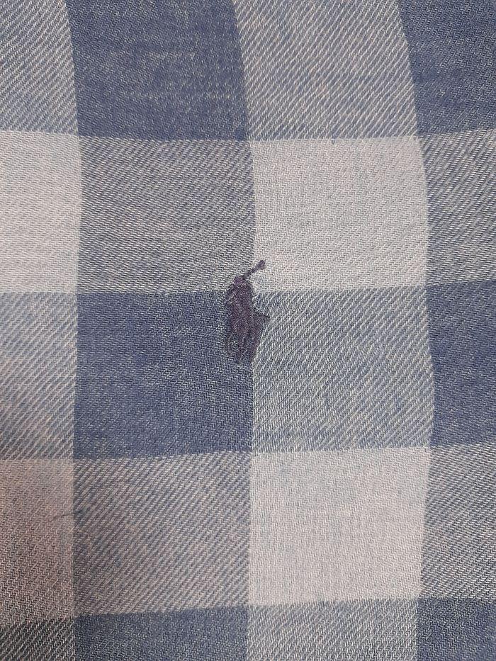 Chemise à Carreaux Bleue Ralph Lauren - photo numéro 6