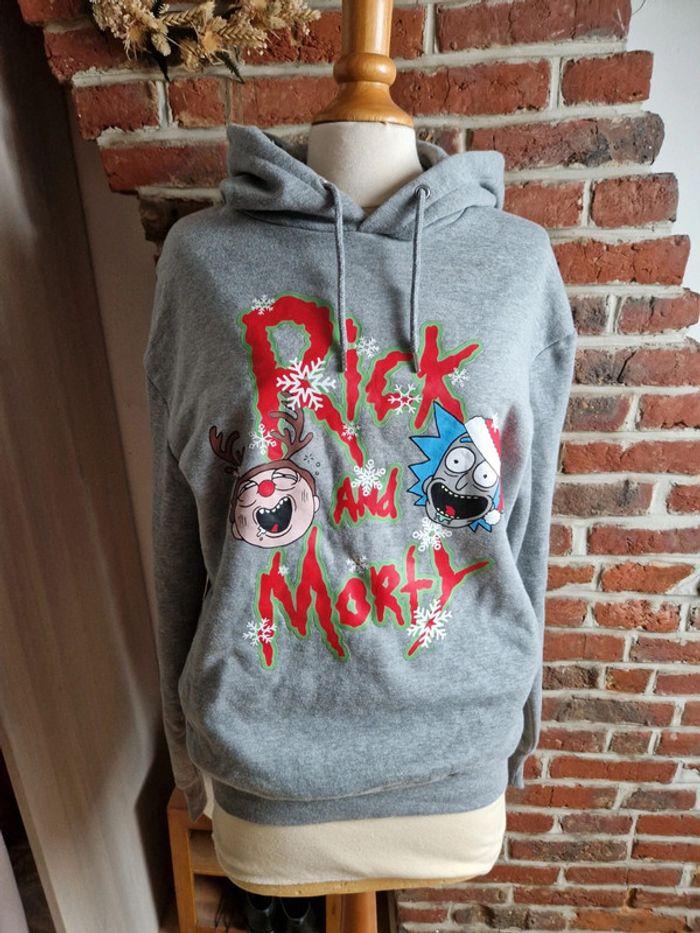 Sweat Noël Rick et Morty taille M - photo numéro 1