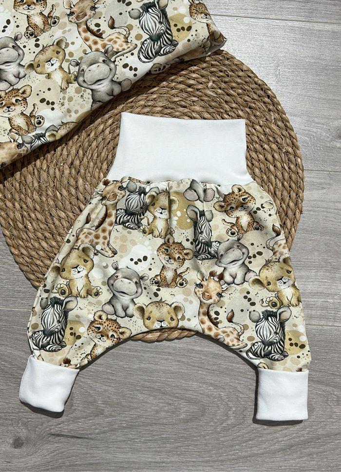 Pantalon évolutif animaux mignons 12/18 mois fait main