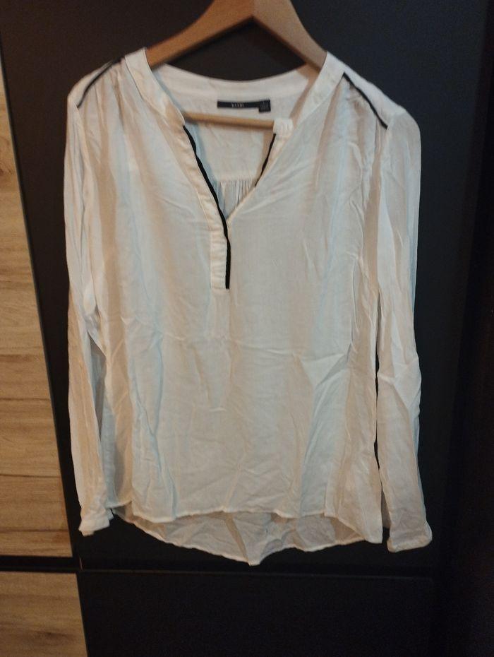 Blouse blanche femme manches longues taille L Kiabi - photo numéro 1