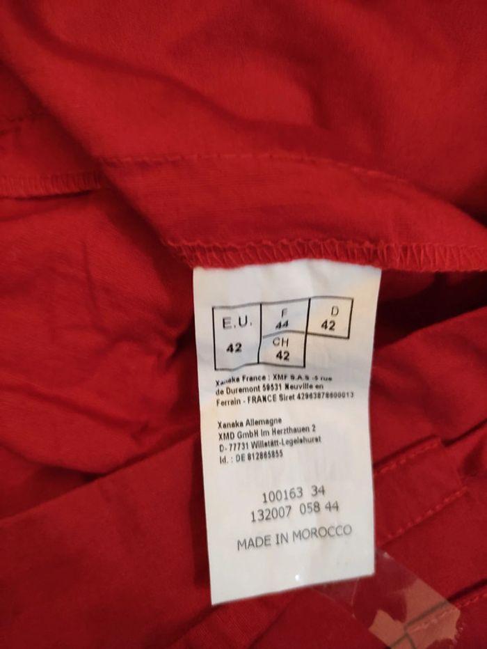 Pantacourt Xanaca rouge Taille 44 - photo numéro 5