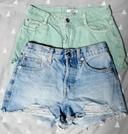 lot 2 shorts taille xxs mango la halle