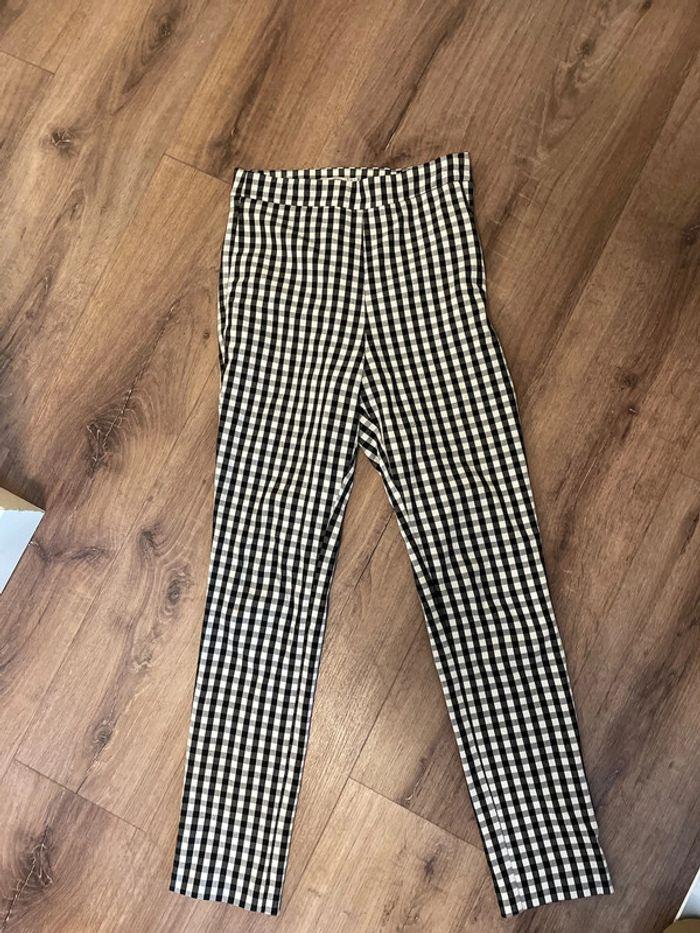 Pantalon à carreaux Stradivarius - photo numéro 3