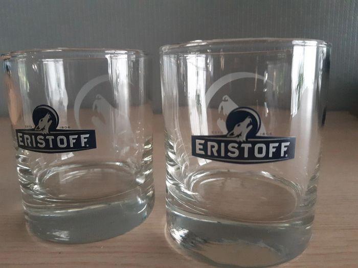 2 verres eristoff loup bas