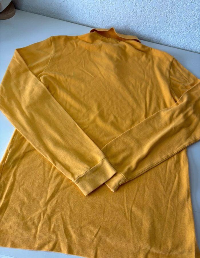 Polo manche longue Ralph Lauren jaune asymétrique taille M - photo numéro 15