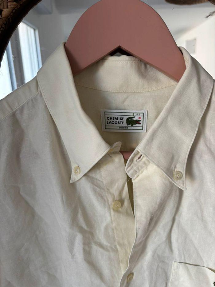 Chemise Lacoste blanche 42/L - photo numéro 3