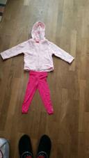 #Lot sweat capuche rose et legging rose fushia