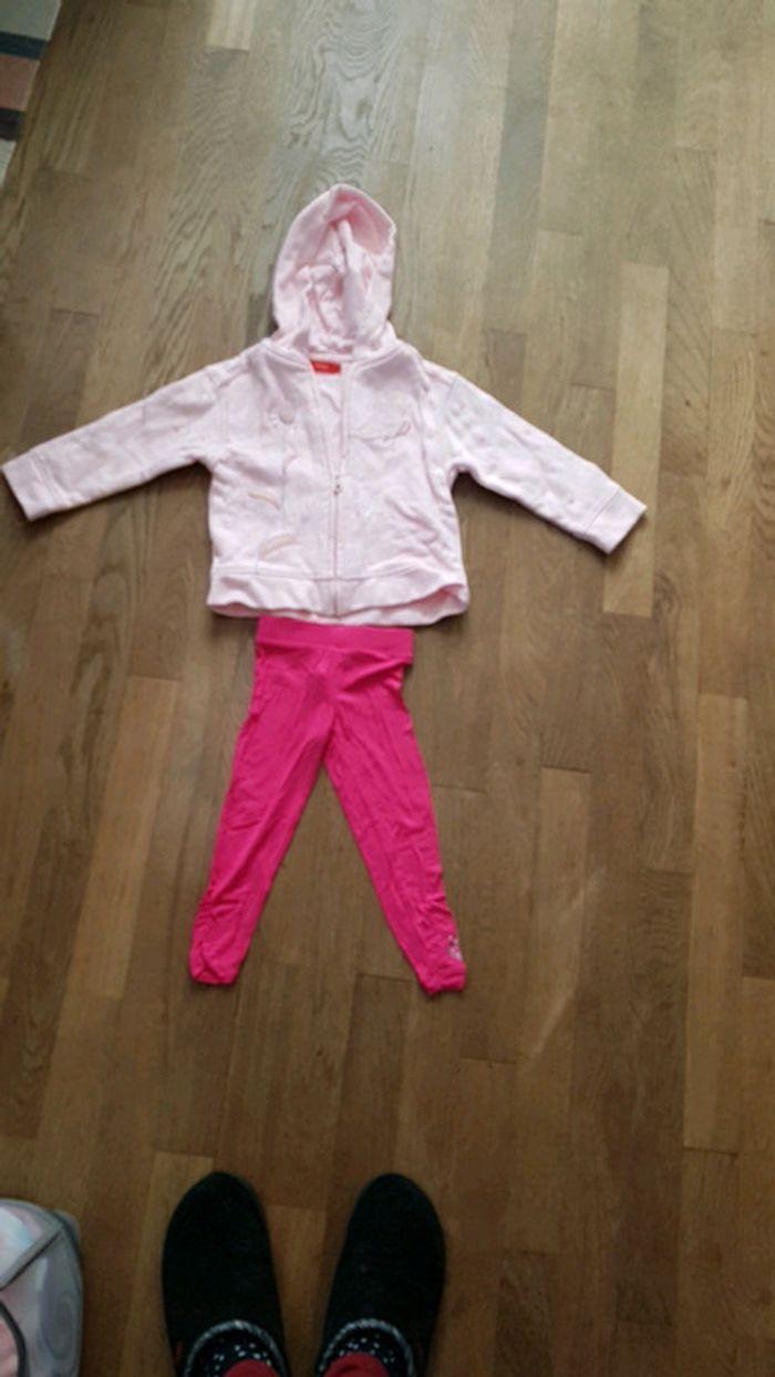 #Lot sweat capuche rose et legging rose fushia - photo numéro 1