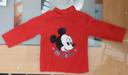 T-shirt col roulé & manches longues garçon 9 mois - mickey