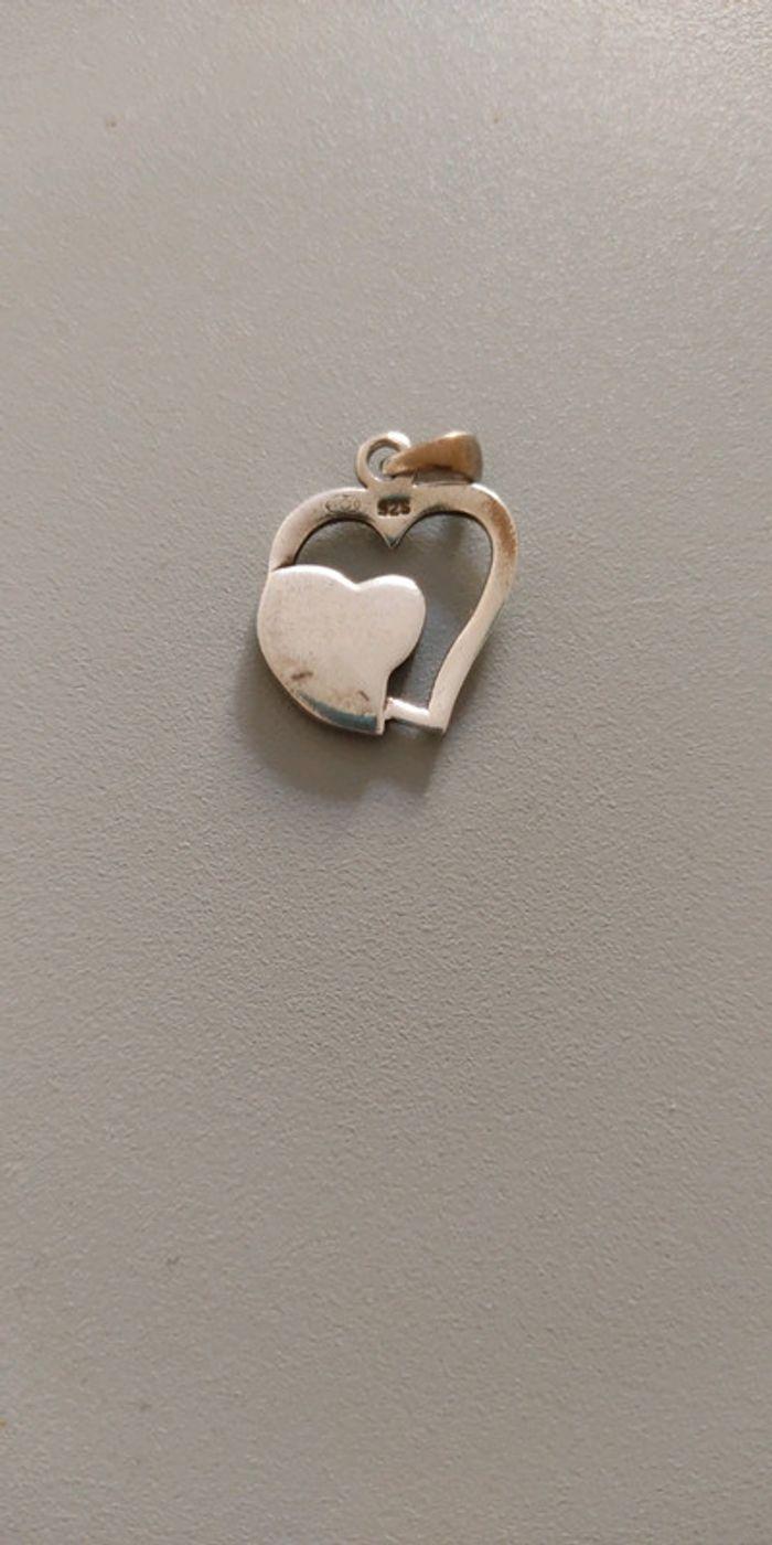 Pendentif coeur argent - photo numéro 2