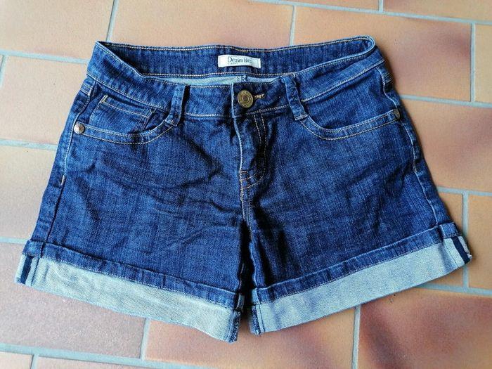 Short en jeans, bleu brut, Pimkie, 36 - photo numéro 1