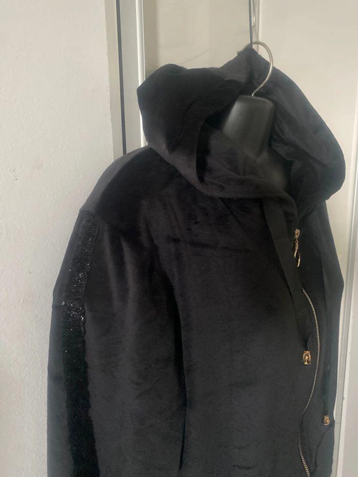 Gilet veste à capuche habillée . Daim . Taille XXL. - photo numéro 7