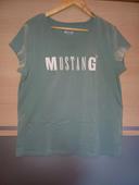 T-shirt mustang vert sauge