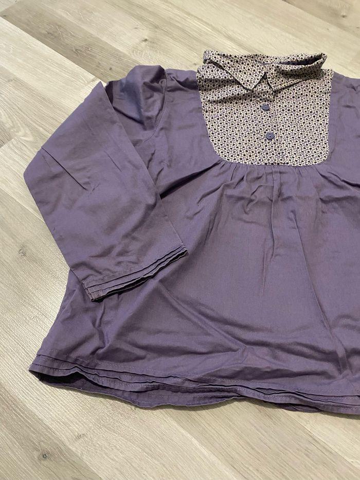 Tunique blouse fleur violet du pareil au même 6 ans - photo numéro 8