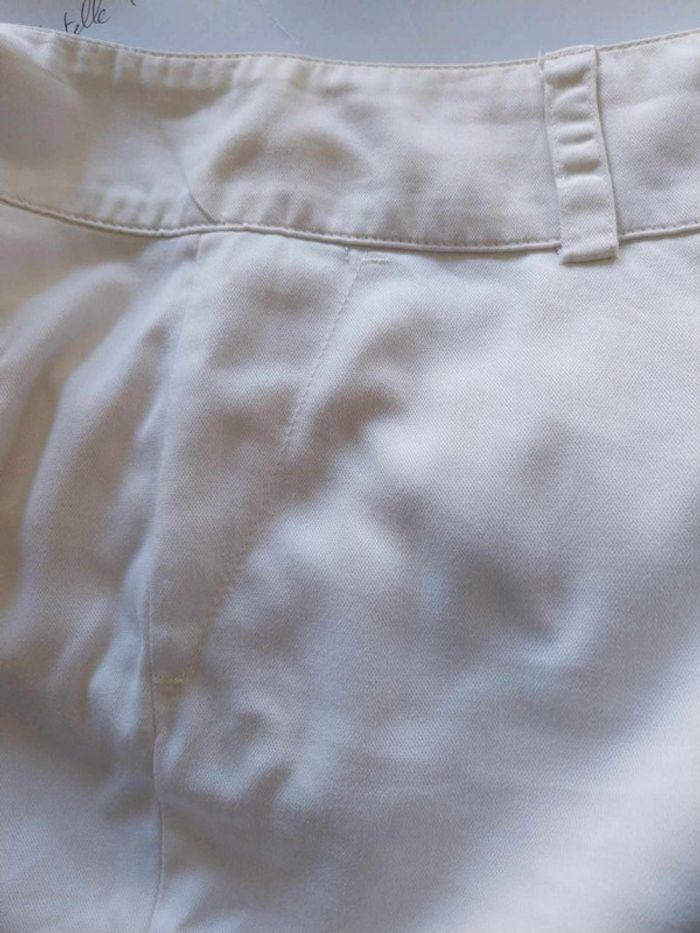 Pantalon en toile blanc cassé T38 - photo numéro 9