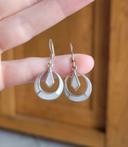 Boucles d'oreilles blanches