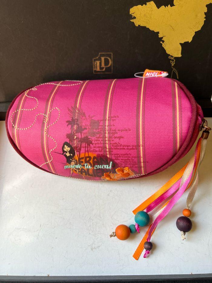 Petite pochette, trousse pour maquillage,porte monnaie ou sac rangement Nici Longueur environ 17cm - photo numéro 5