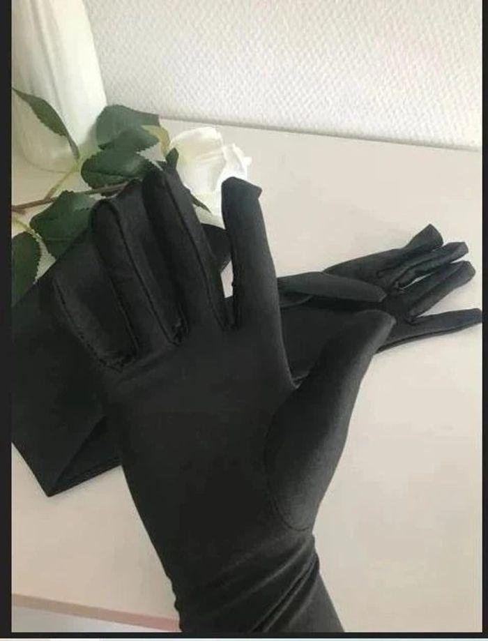 Gants noirs jusqu'au coude tactiles 🌸 - photo numéro 8