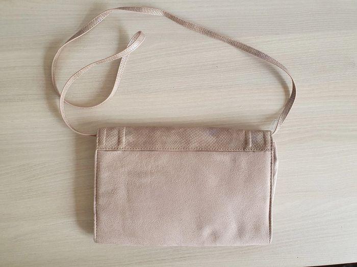 Sac bandoulière pochette rose perlé, beige,nude - photo numéro 2