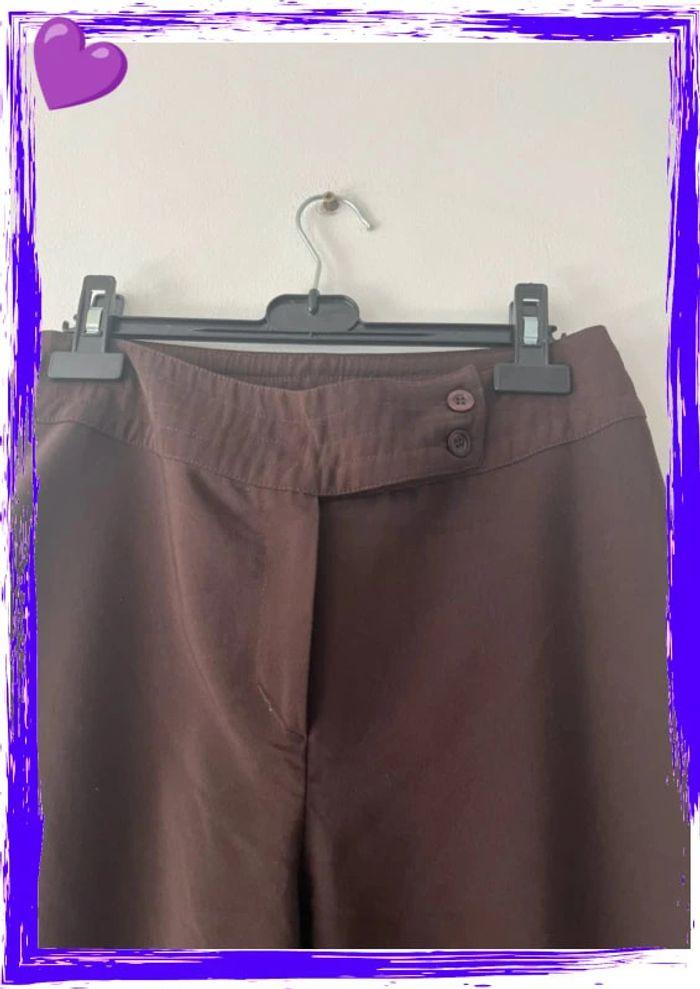 Pantalon marron - Taille 38 - photo numéro 2