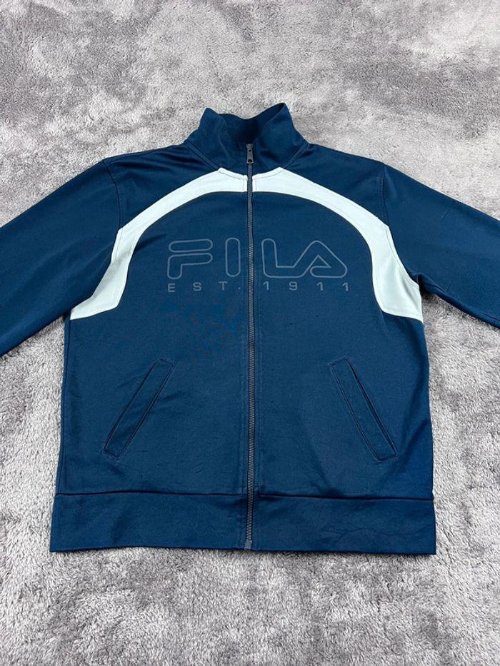 👕 Veste de Sport Fila Vintage Bleu Marine Taille M 👕 - photo numéro 6