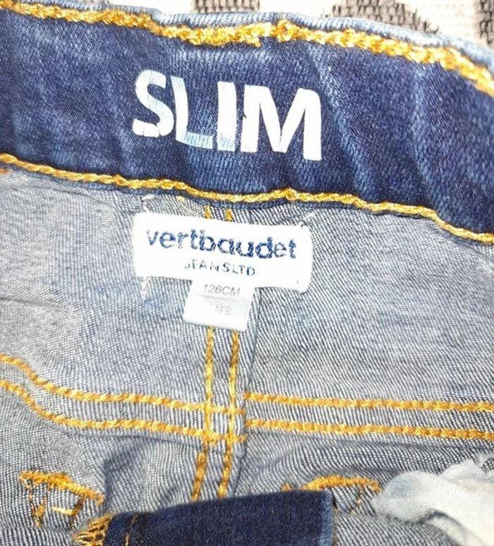 Lot 2 jeans slim vertbaudet 8 ans - photo numéro 2