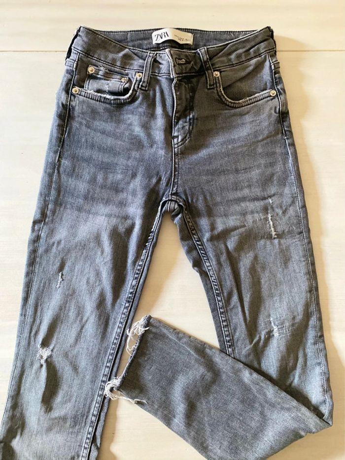 Jean skinny Zara gris - photo numéro 1