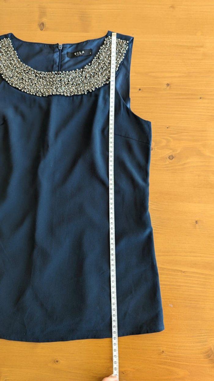 Blouse col rond Vila S bleu marine - photo numéro 16